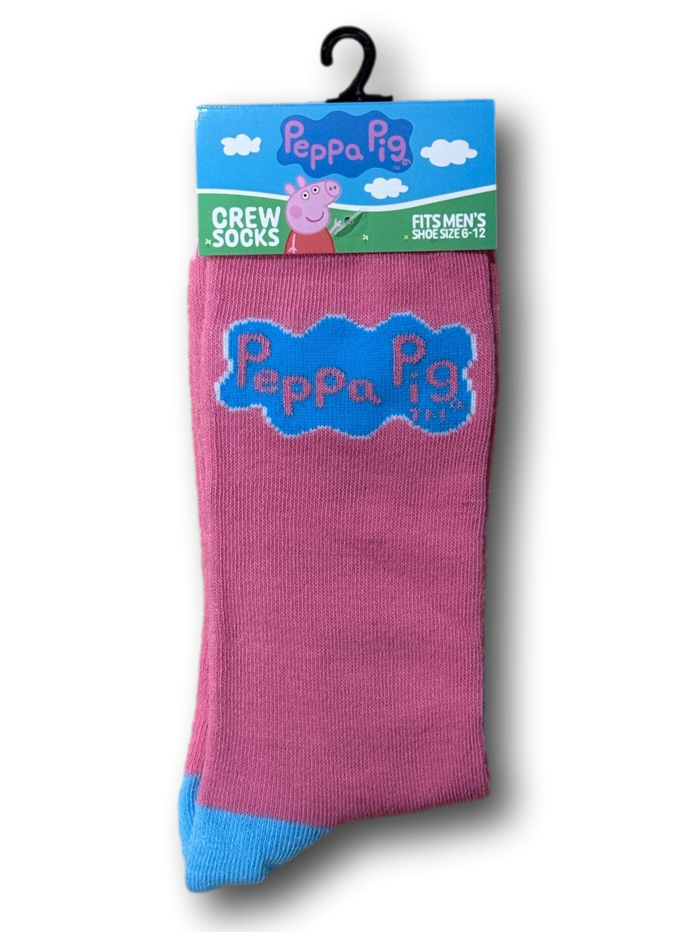 3/$20 Peppa Pig Funny Novelty Crew Socks - NWT